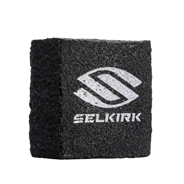 Selkirk Raw Carbon Fiber Pickleball Paddle Cleaning Block with logo