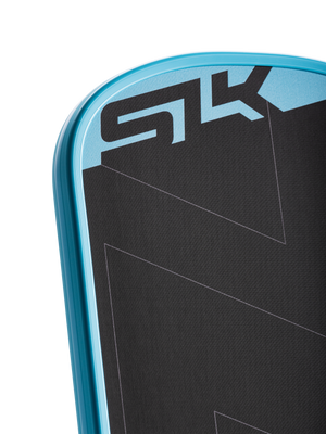 Selkirk SLK ERA Power pickleball paddle in black and blue/cyan.